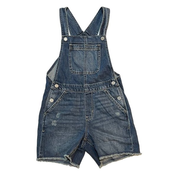 GAP Other - NWT GAP Girls Denim Shortalls Sz L(10) Medium Wash #680085